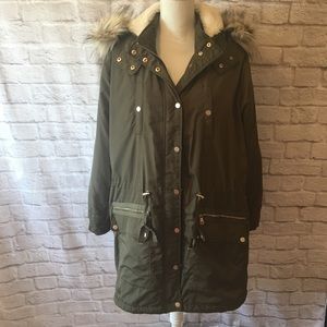 Olive green winter jacket